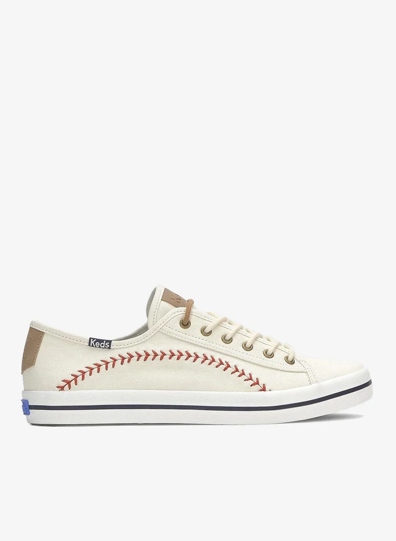 Keds Keds Women's Kickstart Pennant Casual Sneaker Cream